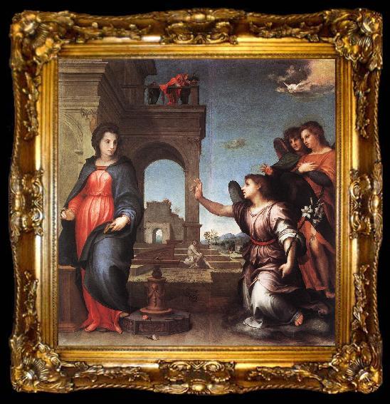 framed  Andrea del Sarto The Annunciation f7, ta009-2
